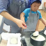 親子豆腐作り教室